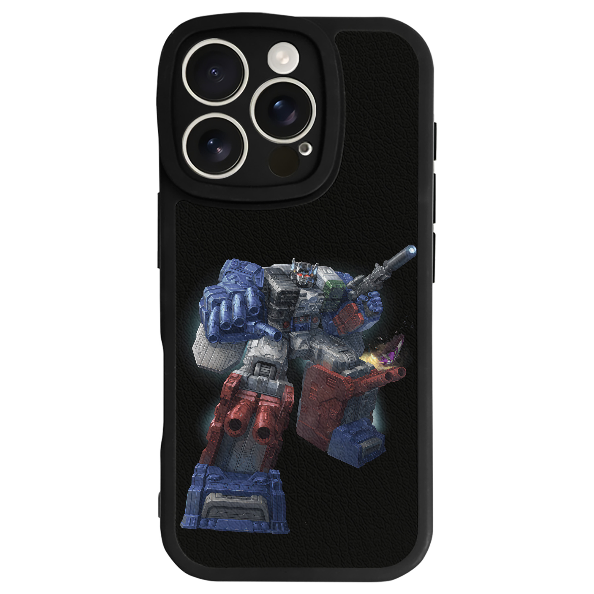 （画像用） Transformers トランスフォーマー 【iPhone 16シリーズ対応】シリコンスマホケース（レザー調） 材質：シリコン